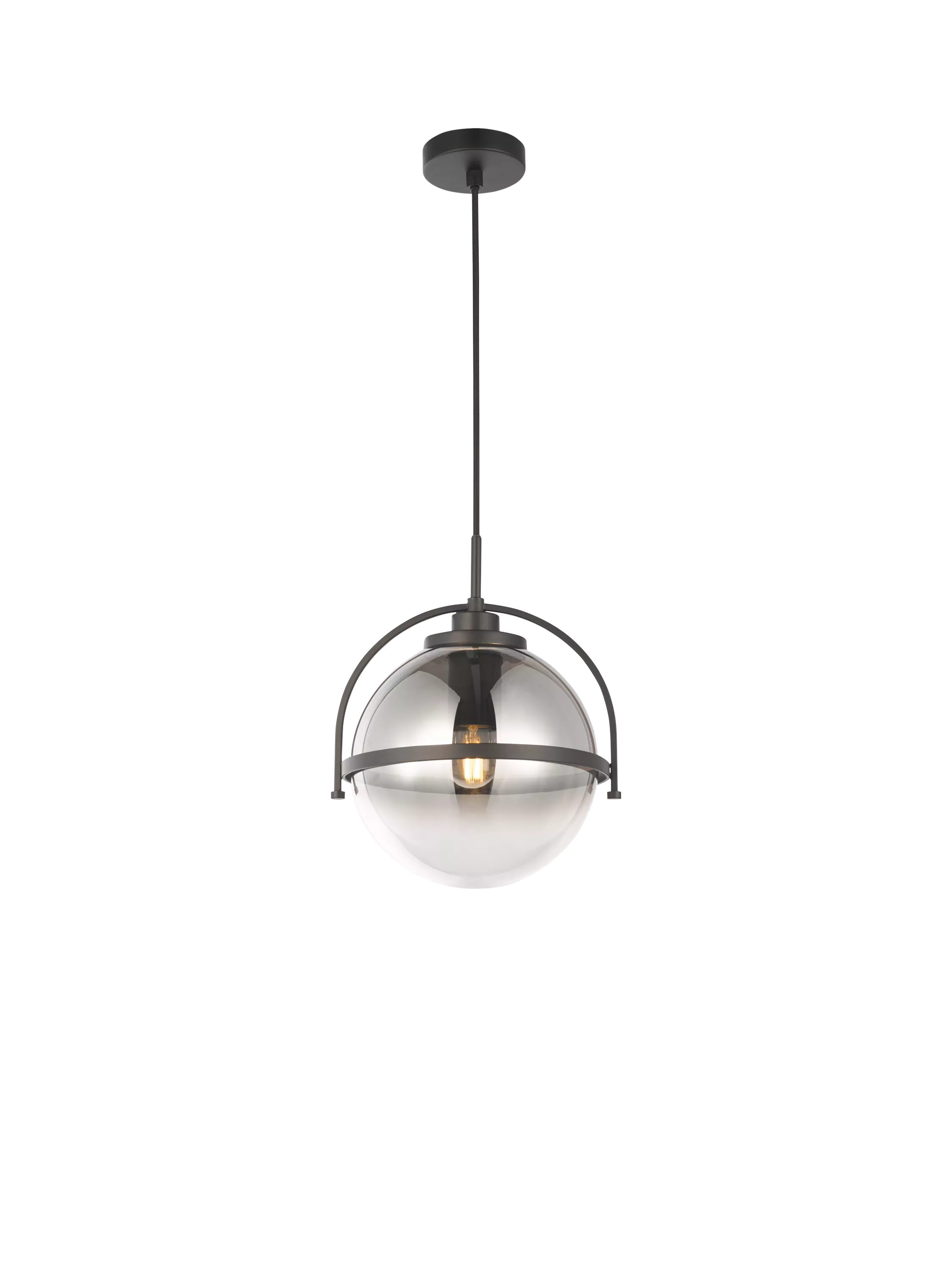 John Lewis Contour pendant ceiling light smoke shade, UK version