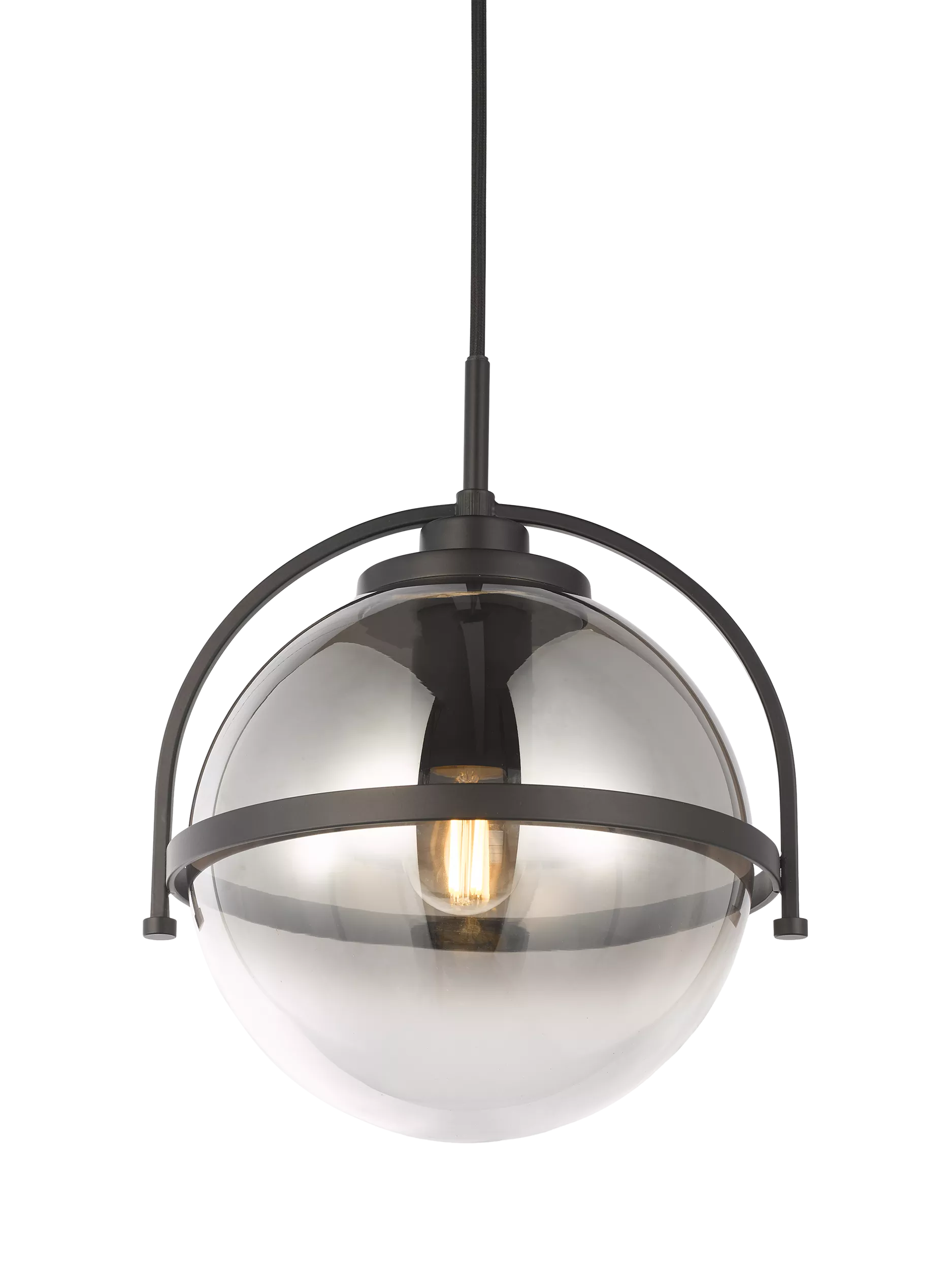 John Lewis Contour pendant ceiling light smoke shade, UK version