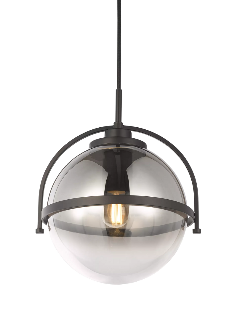John Lewis Contour pendant ceiling light smoke shade, UK version