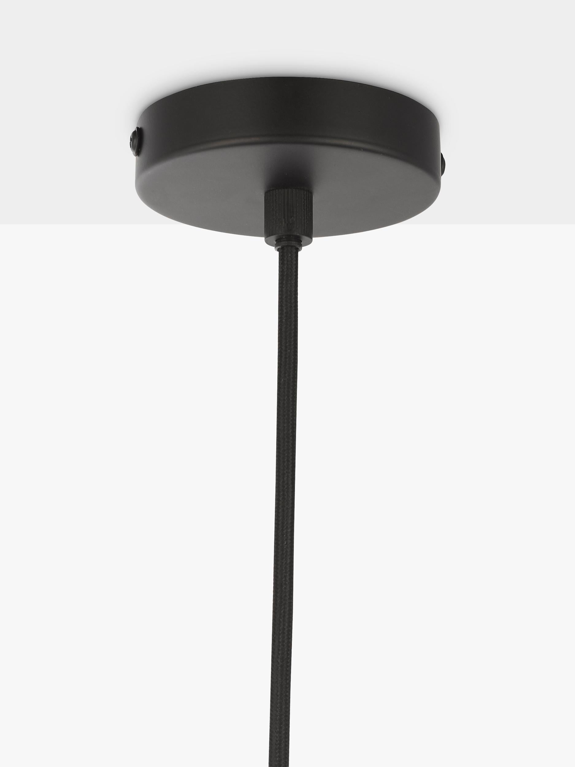 John Lewis Contour pendant ceiling light smoke shade, UK version