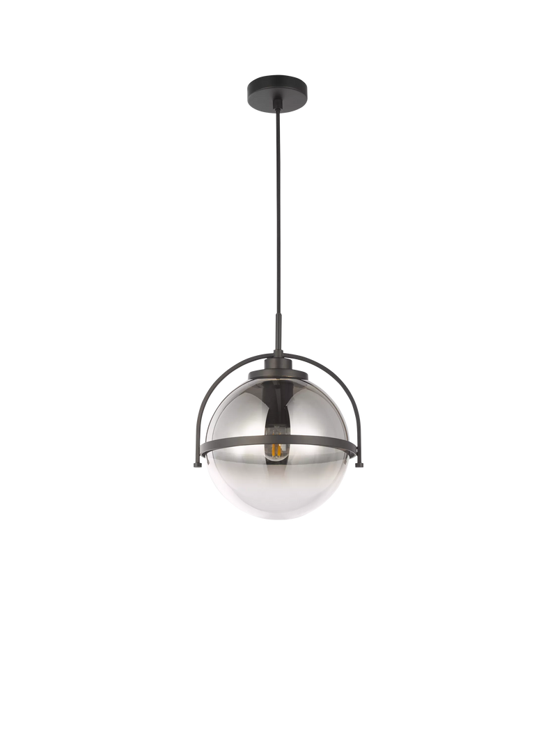 John Lewis Contour pendant ceiling light smoke shade, UK version