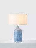 John Lewis Kairo Glazed Ceramic Table Lamp, Blue