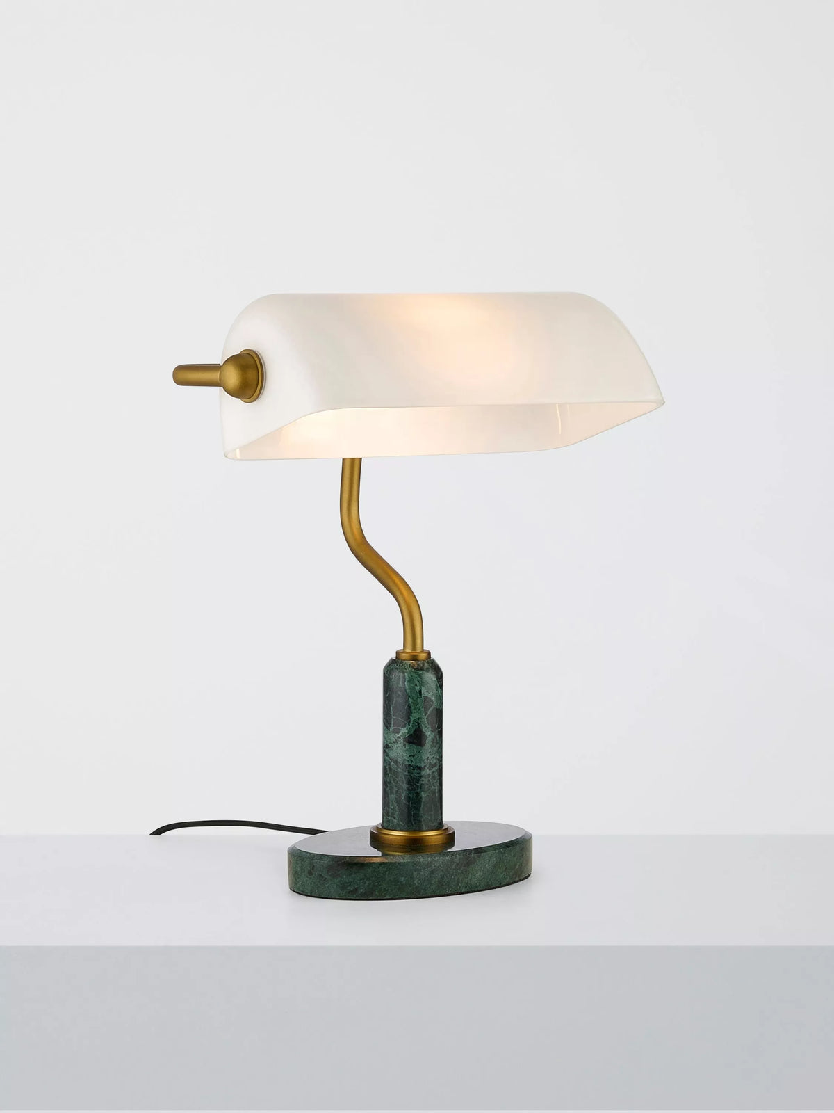 John Lewis Mabel desk lamp green marble base 34cm - British product