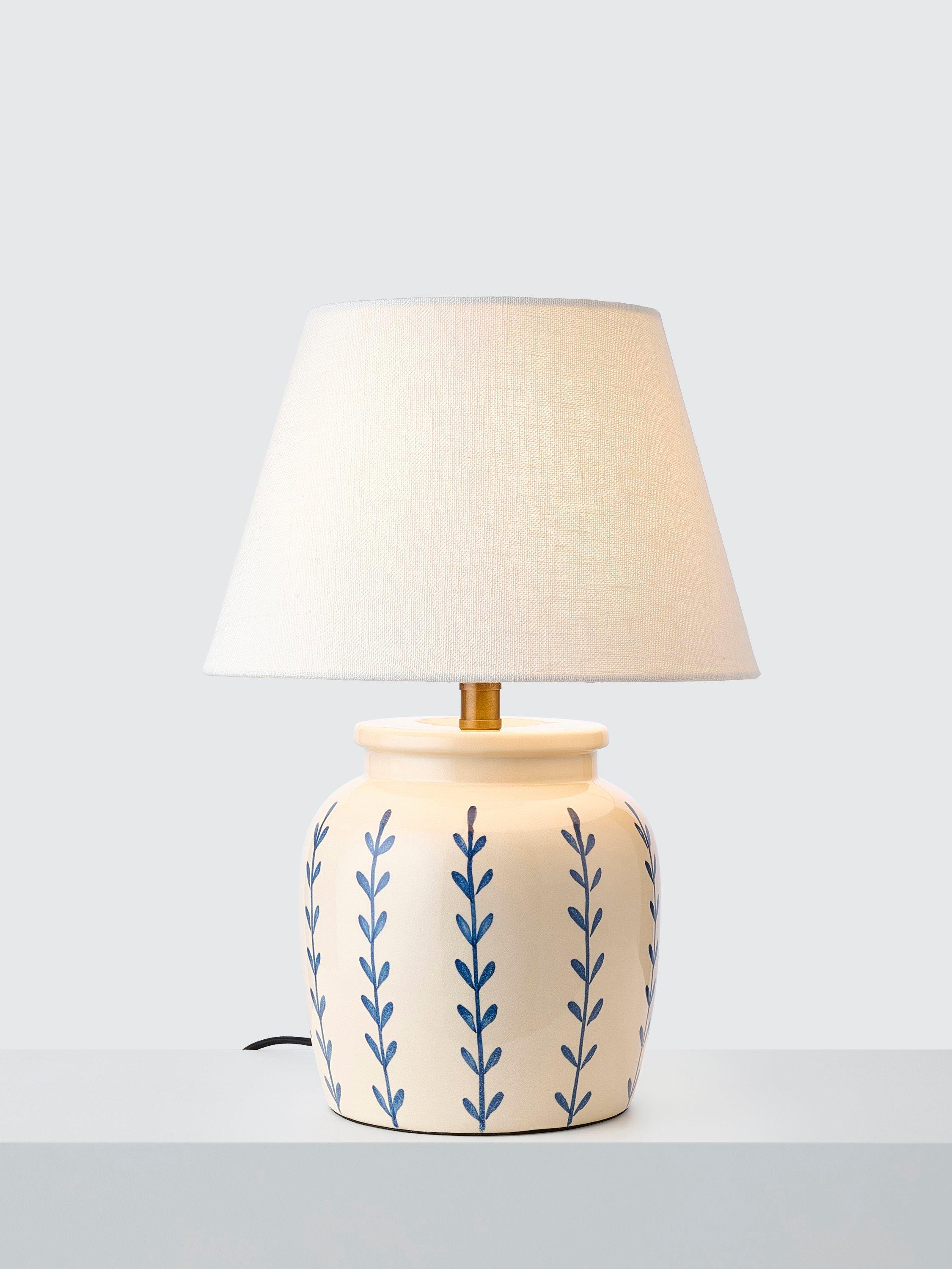 John Lewis Roccella hand painted ceramic table lamp H43cm - British product