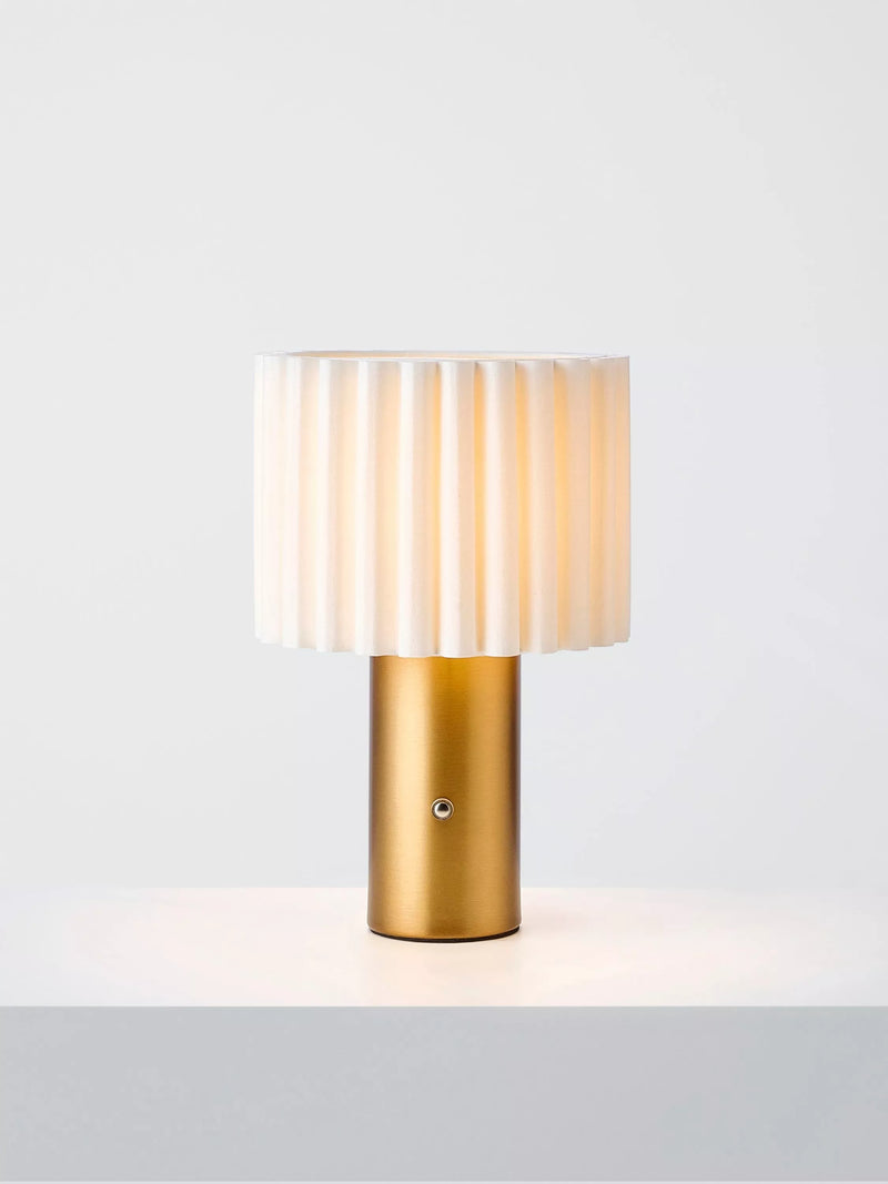 John Lewis Modern Scallop table lamp antique brass, UK version