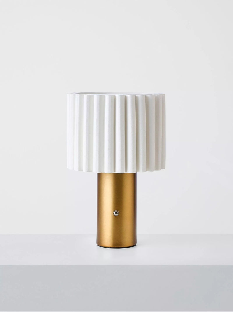 John Lewis Modern Scallop table lamp antique brass, UK version