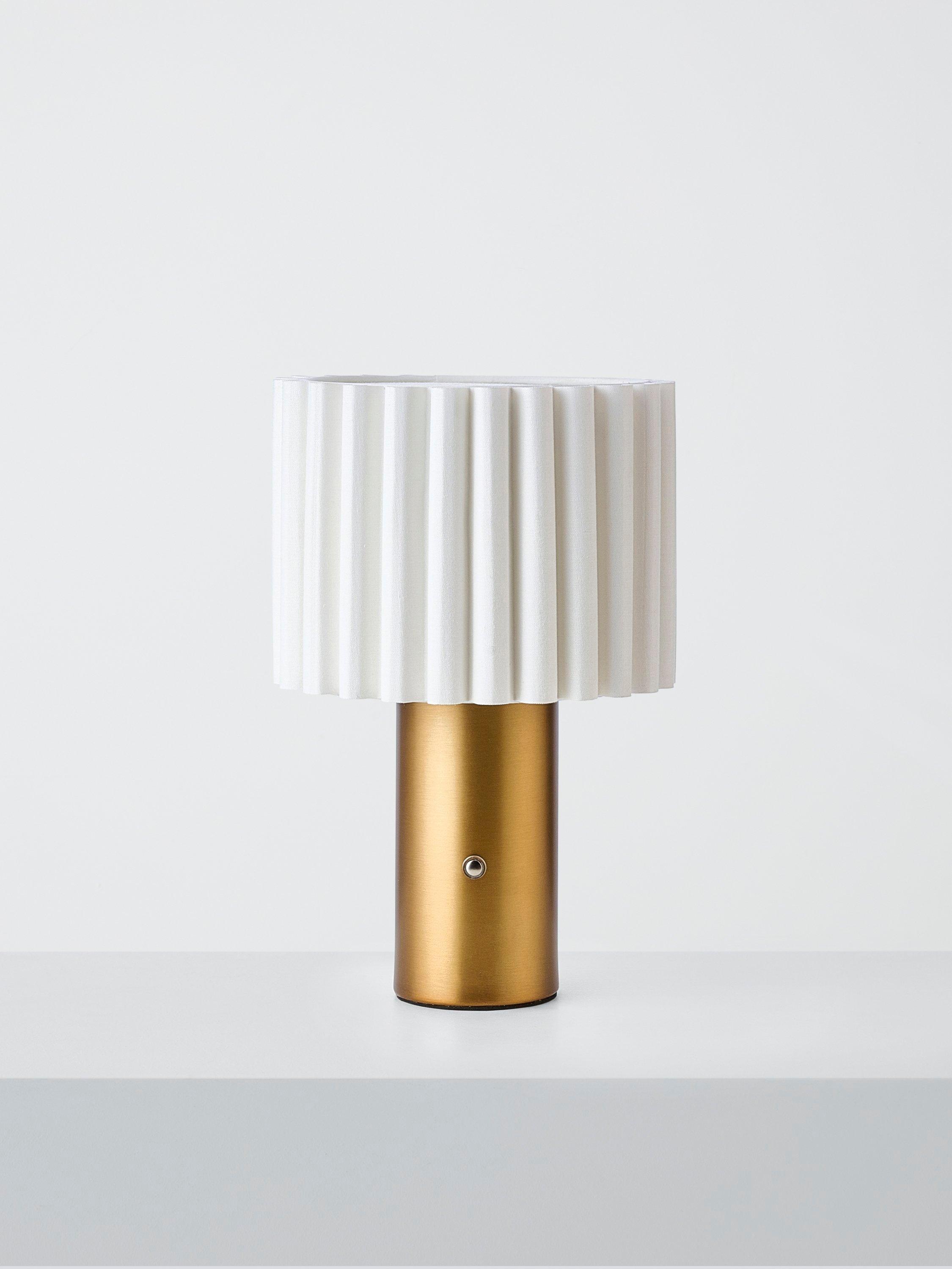 John Lewis Modern Scallop table lamp antique brass, UK version