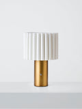 John Lewis Modern Scallop table lamp antique brass, UK version