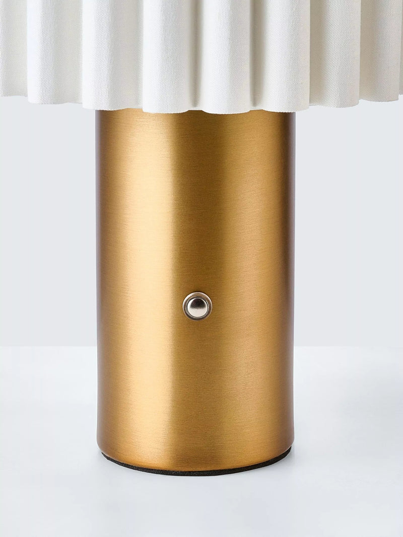 John Lewis Modern Scallop table lamp antique brass, UK version