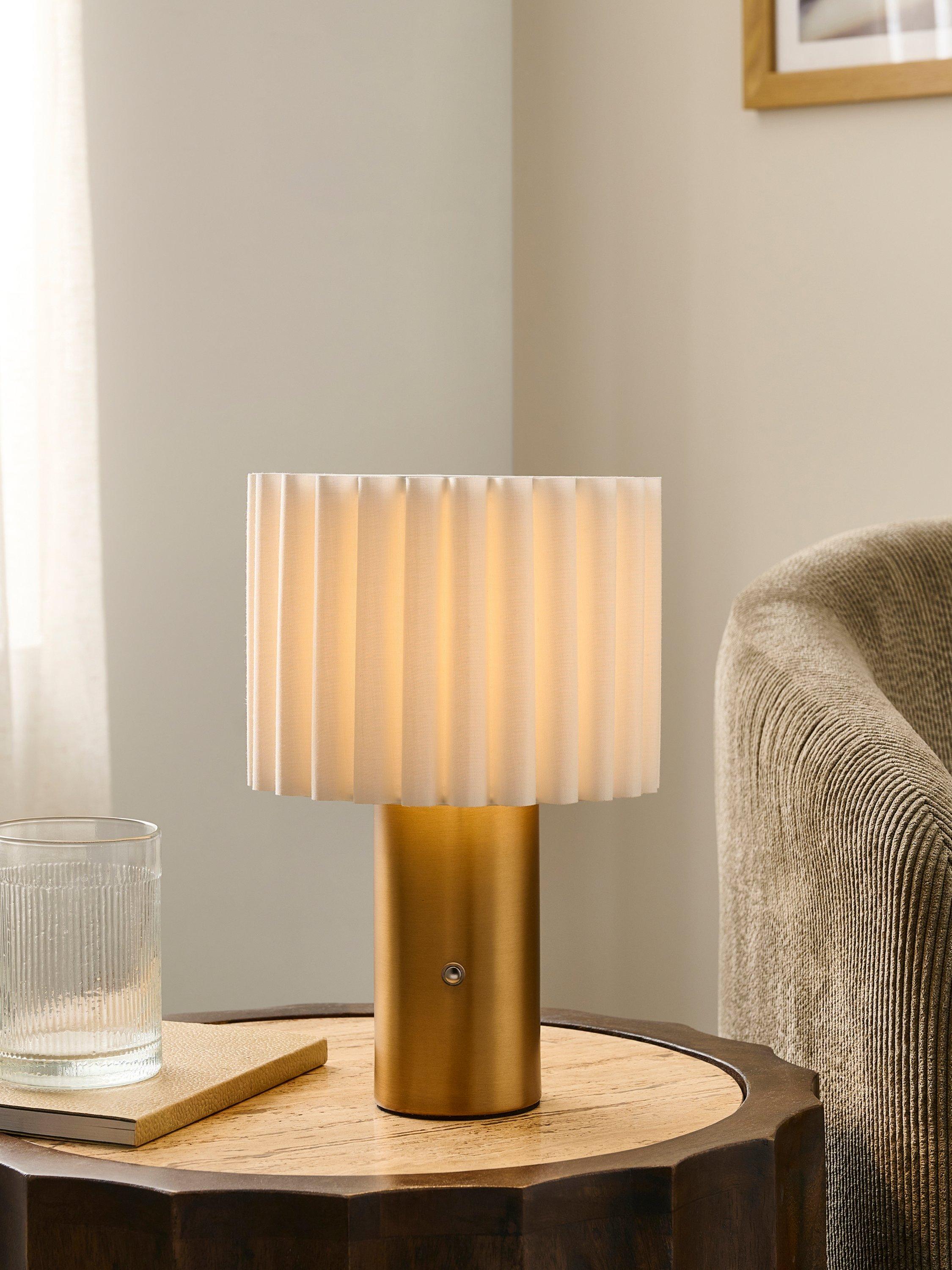 John Lewis Modern Scallop table lamp antique brass, UK version