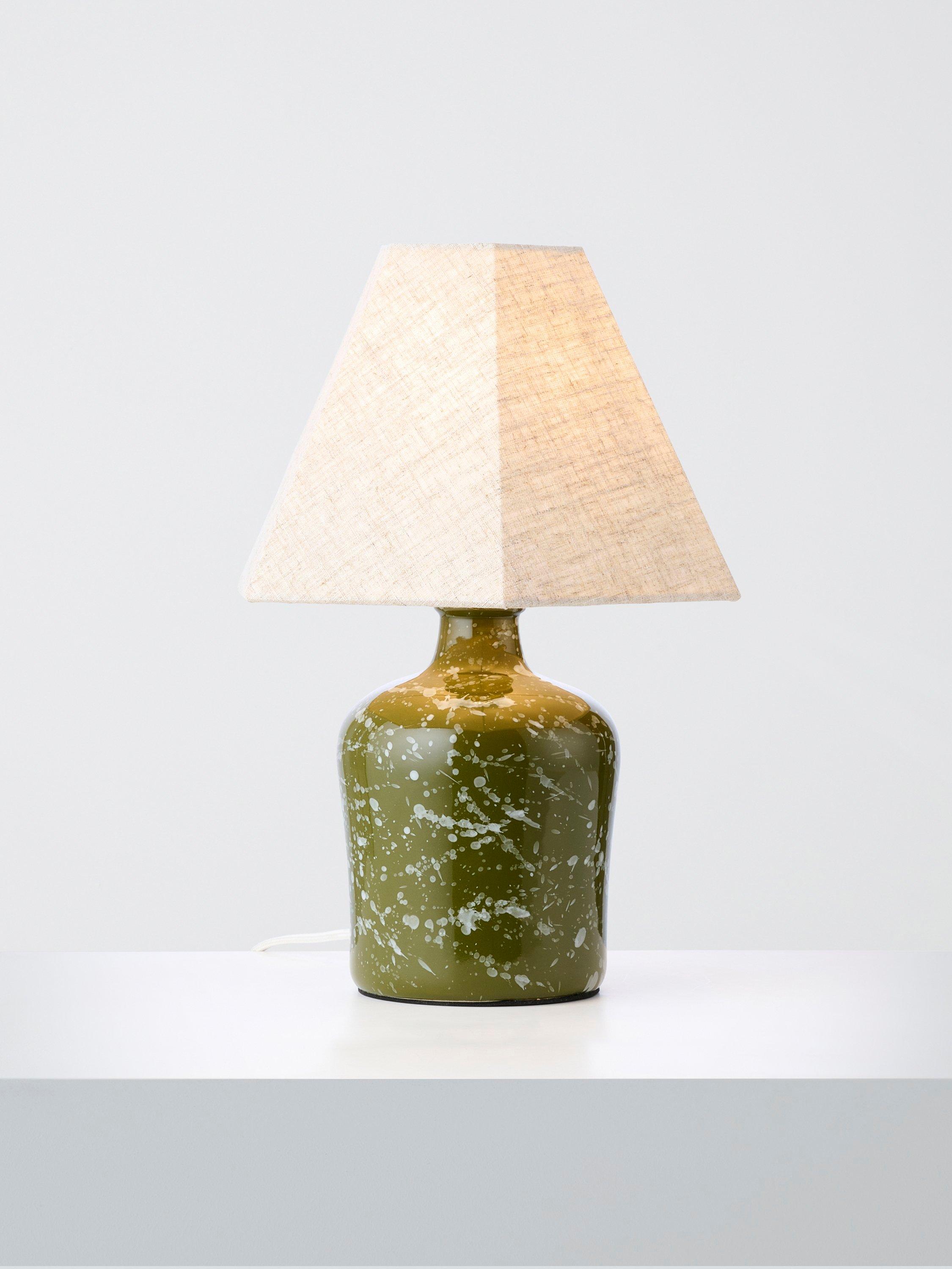 John Lewis Splatter ceramic table lamp 34cm, UK version