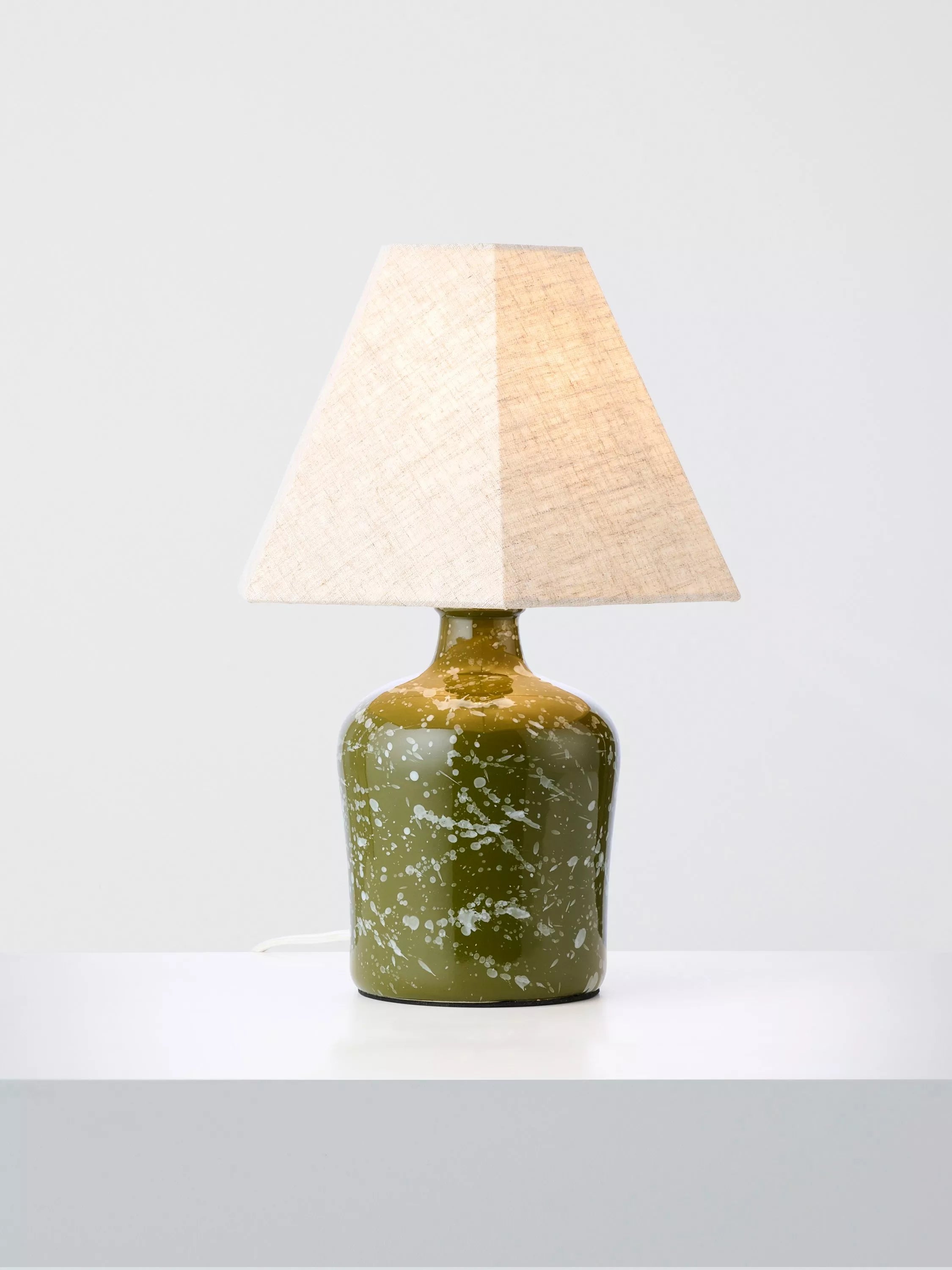 John Lewis Splatter Ceramic Table Lamp Medium
