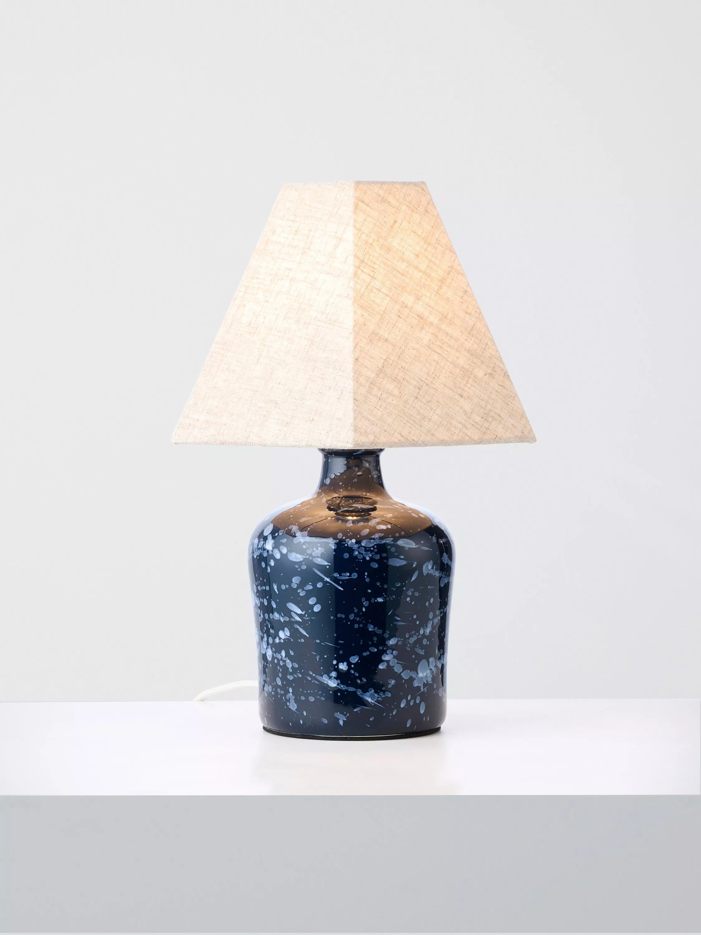 John Lewis Splatter Ceramic Table Lamp Medium