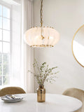 John Lewis Jardin glass pendant light brass adjustable drop, imported from the UK