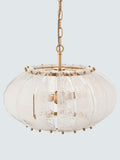 John Lewis Jardin glass pendant light brass adjustable drop, imported from the UK