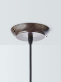 John Lewis Tristan ribbed glass pendant ceiling light bronze, imported from the UK