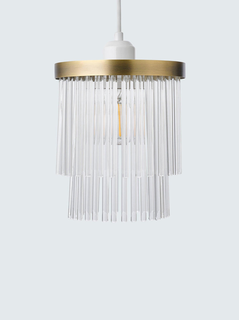 John Lewis Lexton ceiling shade antique brass 21.3cm, imported from the UK