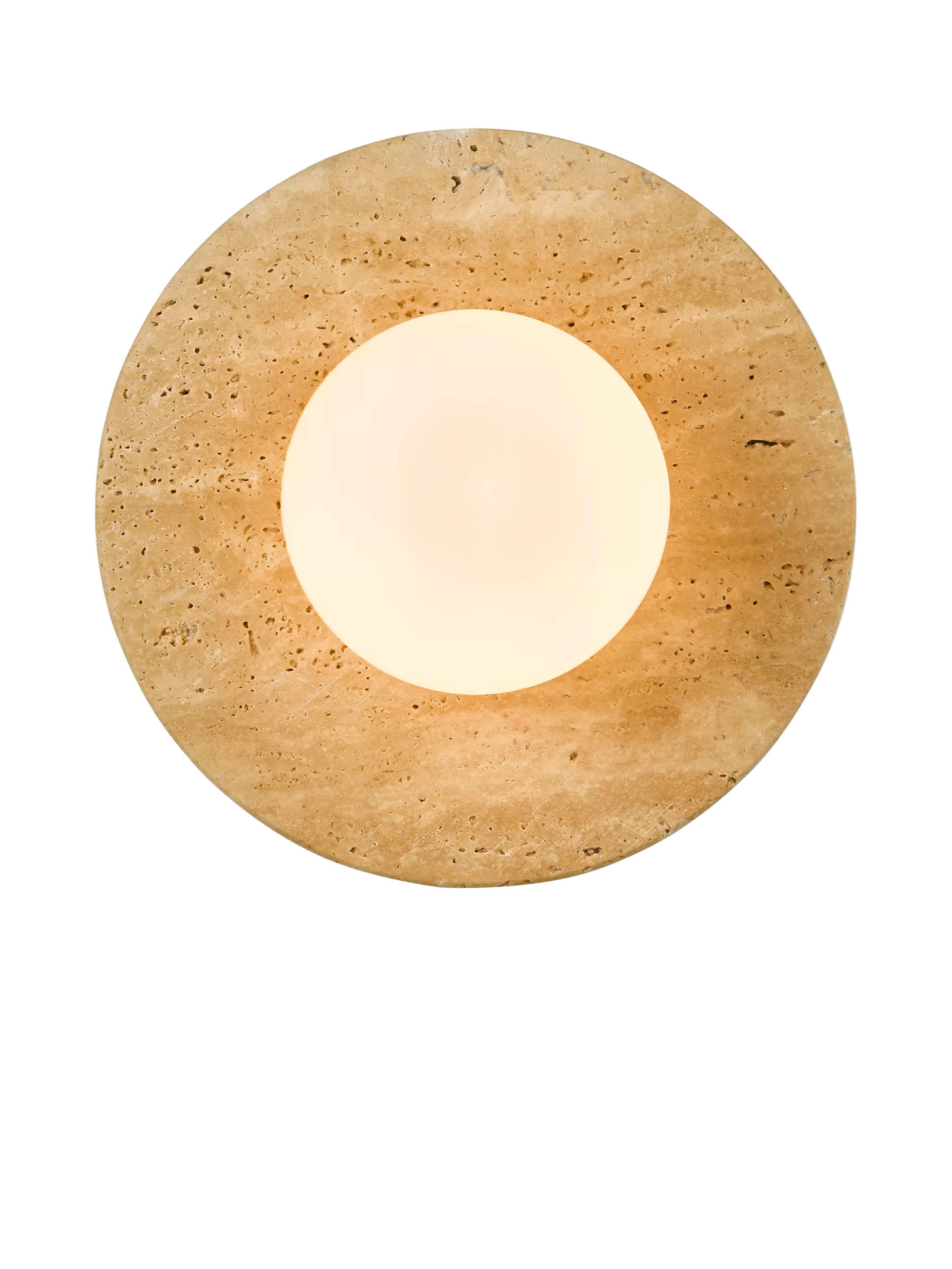John Lewis Bowl marble wall light travertine - British product