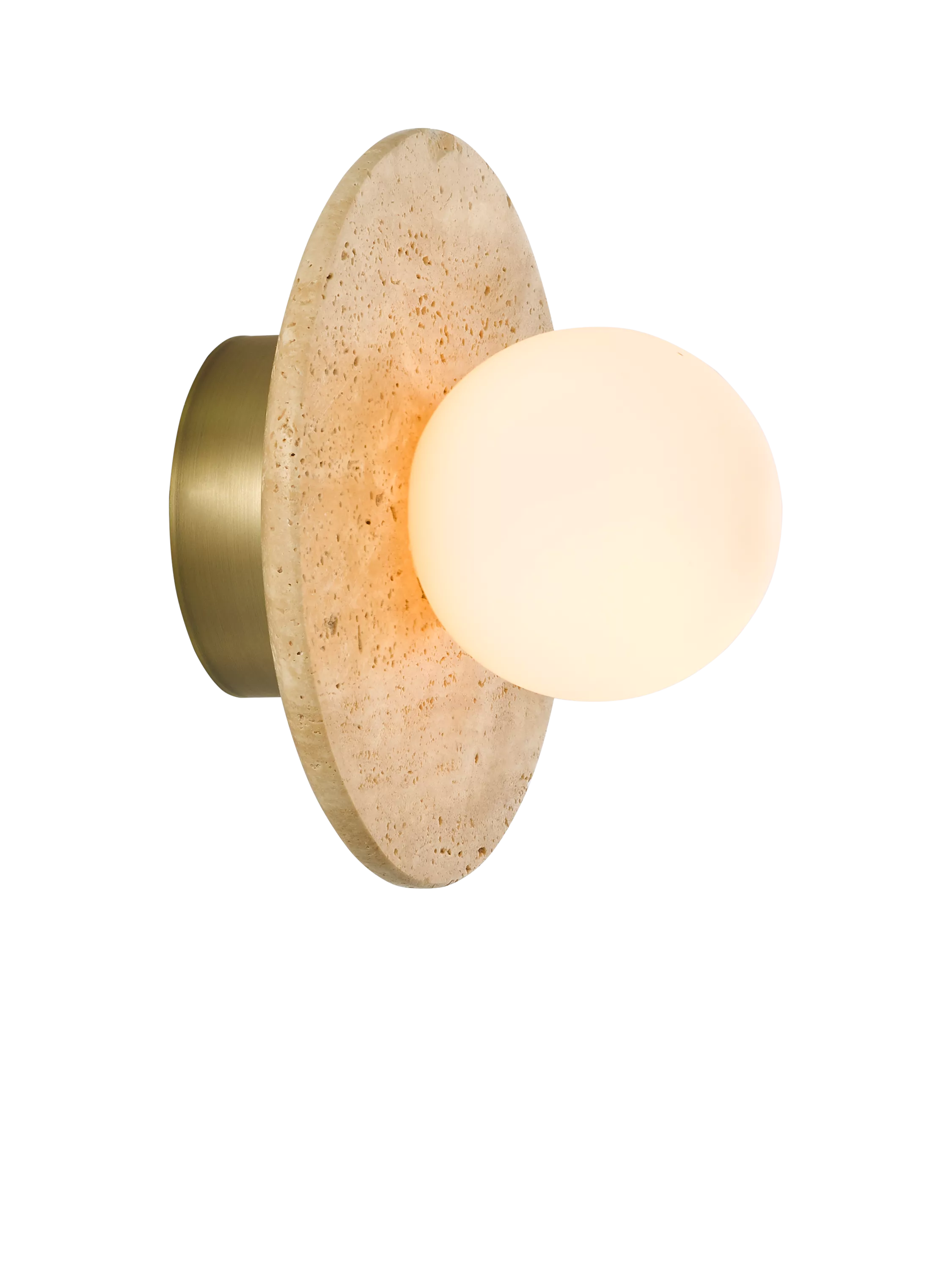 John Lewis Bowl marble wall light travertine - British product