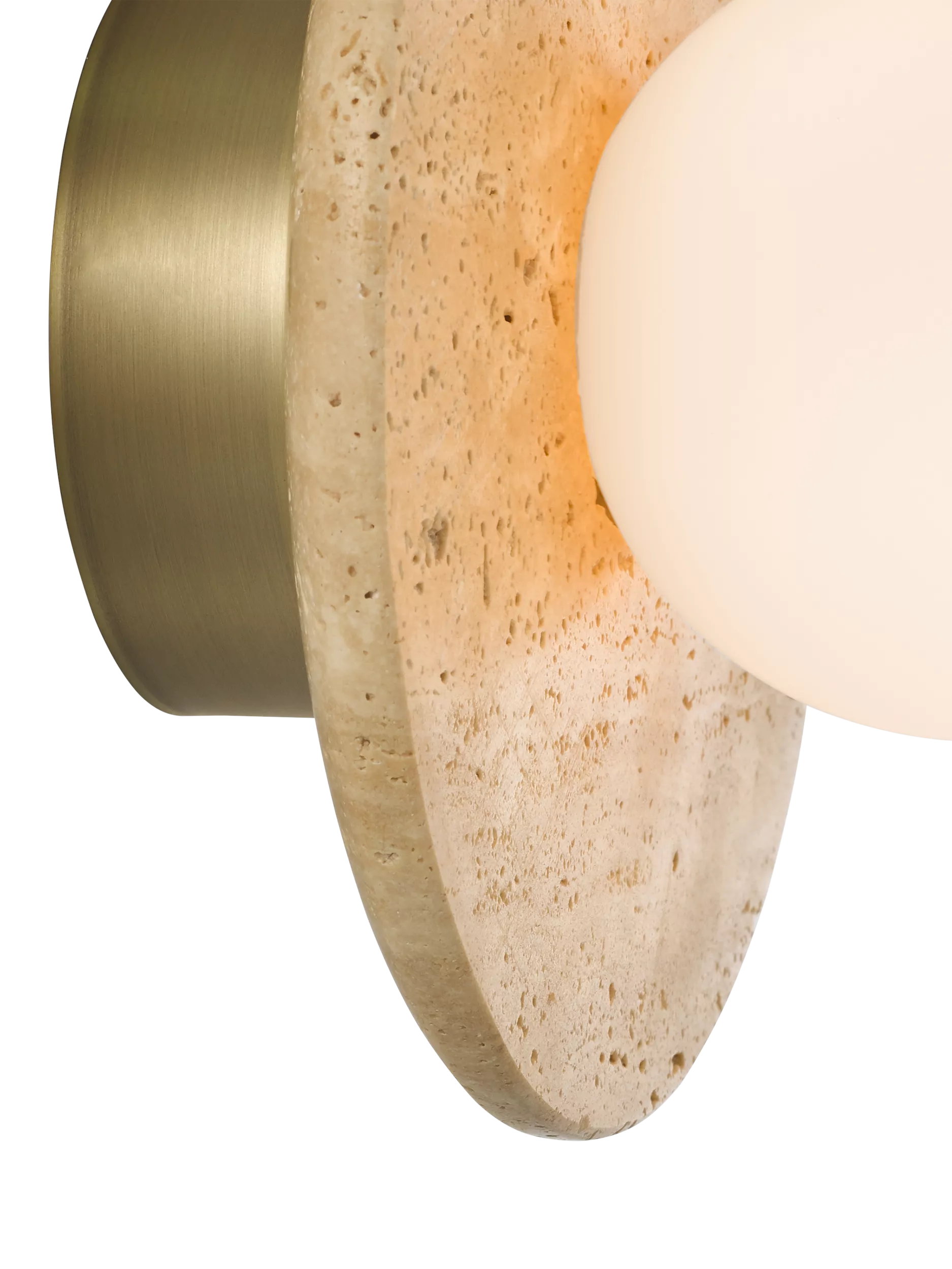 John Lewis Bowl marble wall light travertine - British product