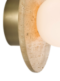 John Lewis Bowl marble wall light travertine - British product