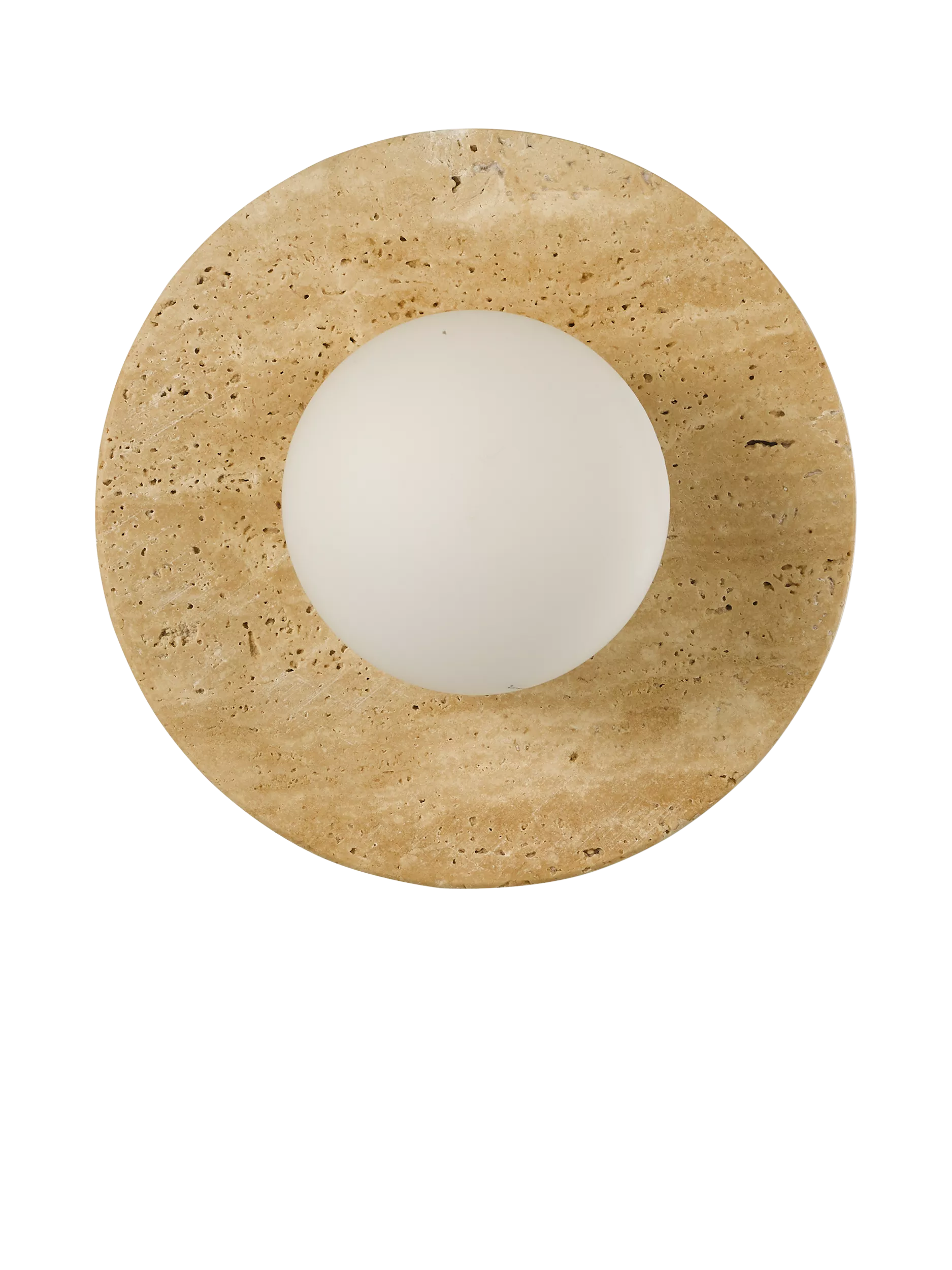 John Lewis Bowl marble wall light travertine - British product