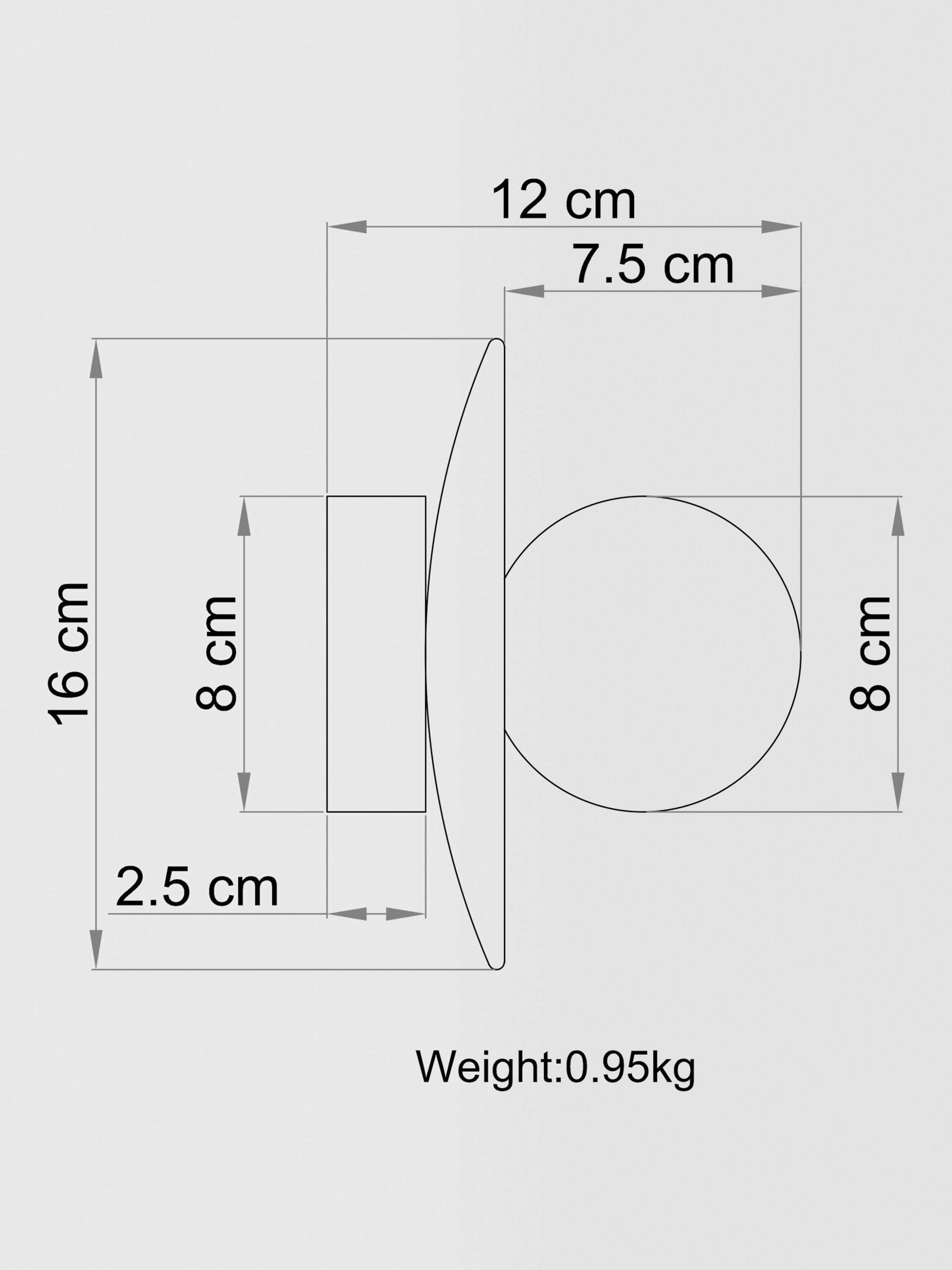 John Lewis Bowl marble wall light travertine - British product