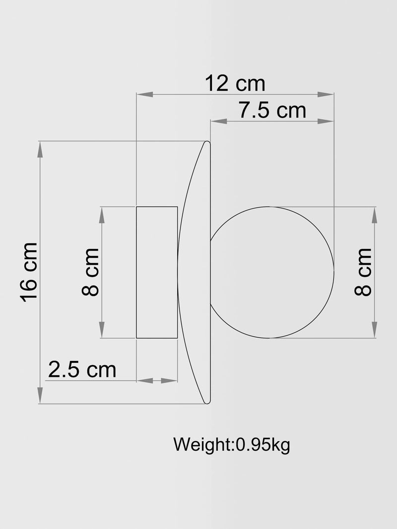 John Lewis Bowl marble wall light travertine - British product