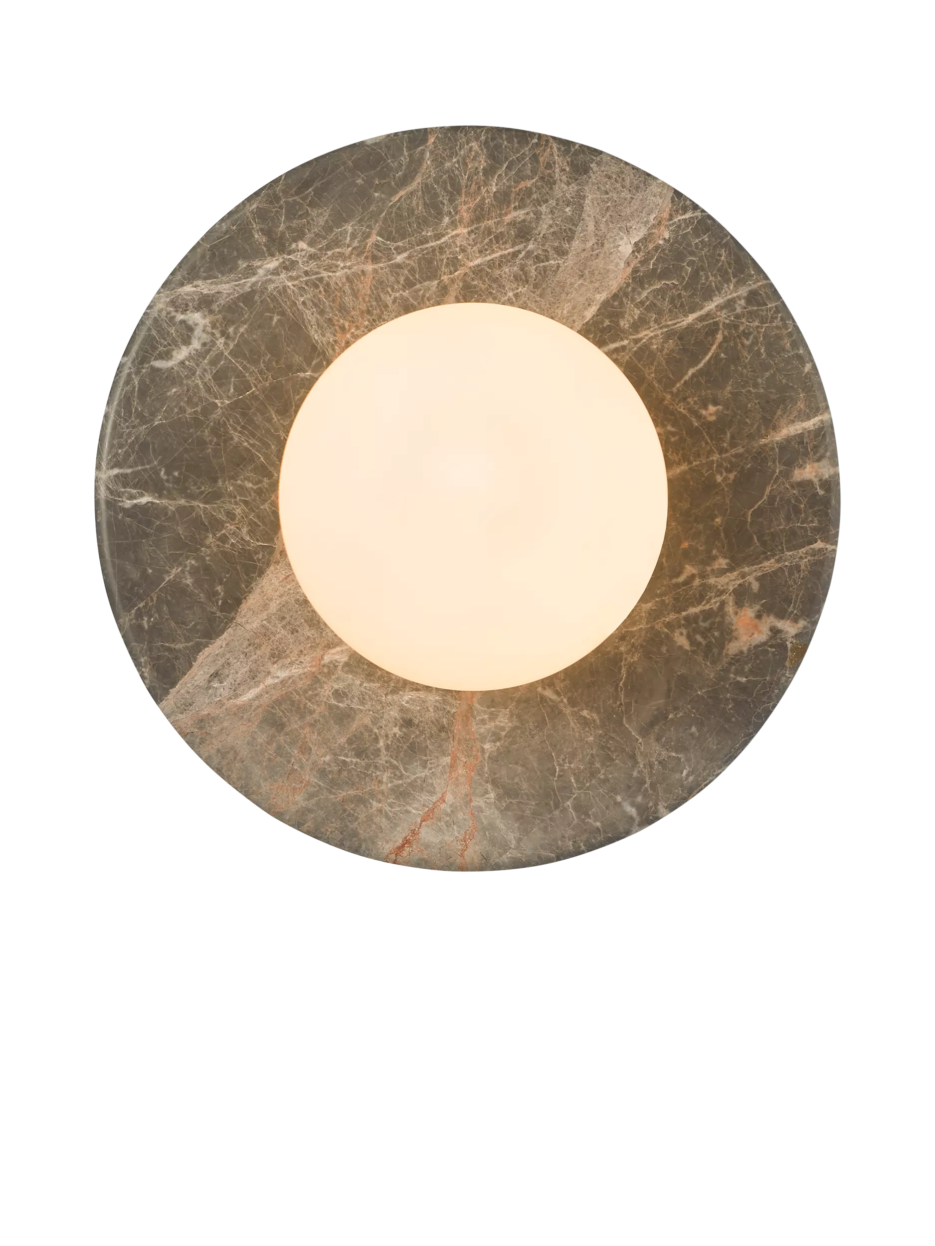 John Lewis Bowl Marble Wall Light Bost Grey, imported from the UK