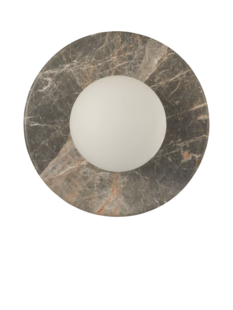 John Lewis Bowl Marble Wall Light Bost Grey, imported from the UK