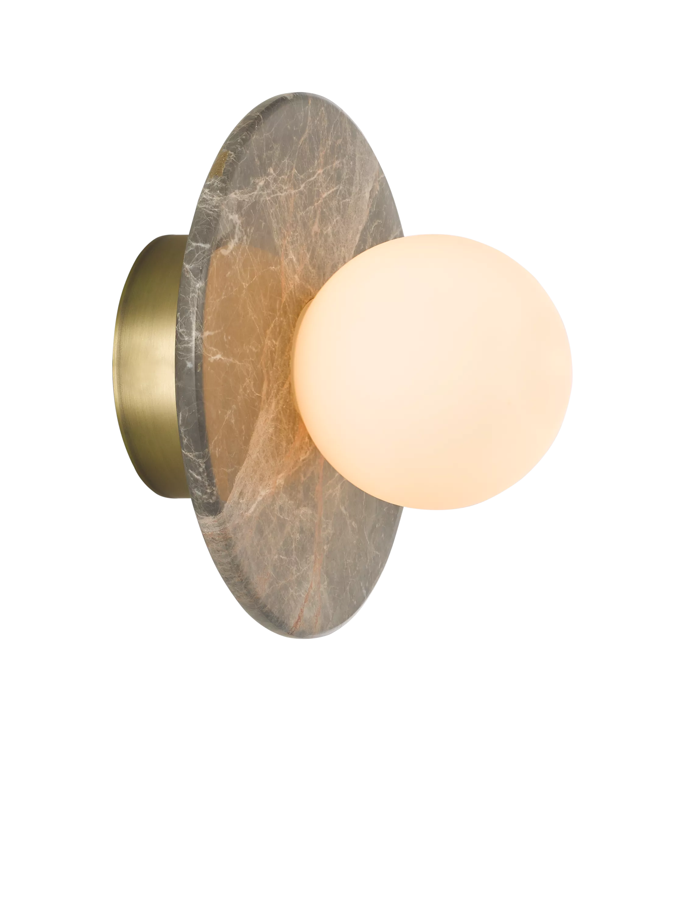 John Lewis Bowl Marble Wall Light Bost Grey, imported from the UK
