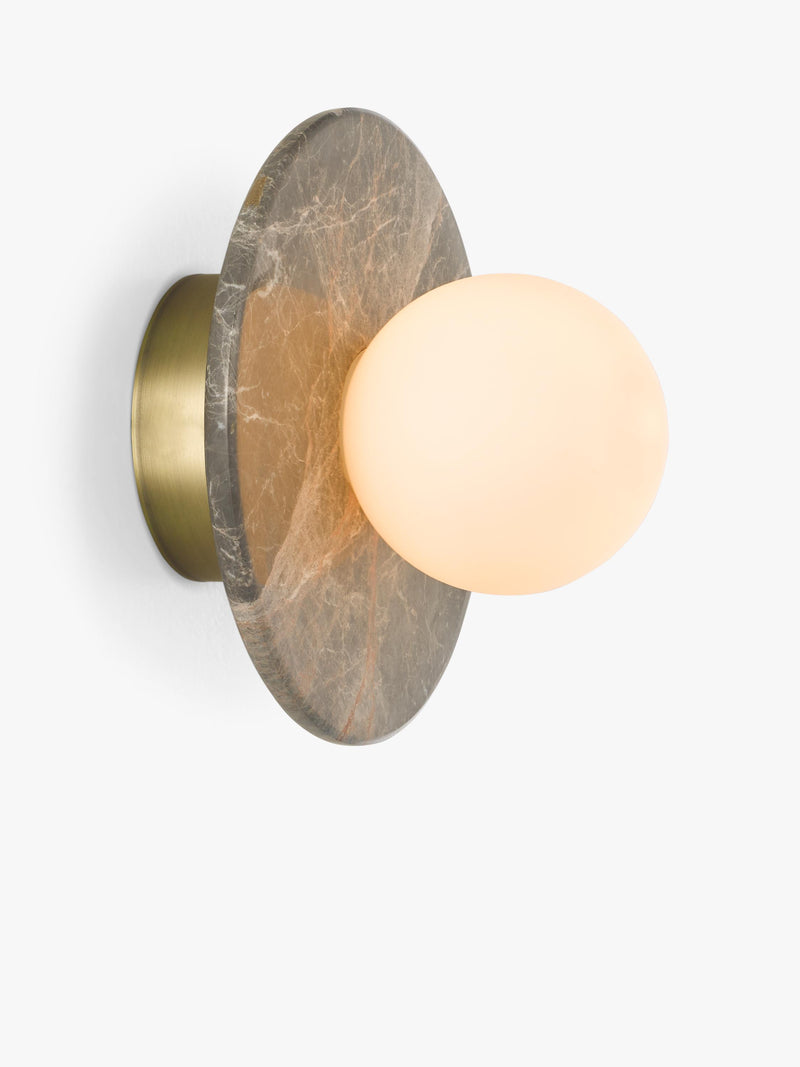 John Lewis Bowl Marble Wall Light Bost Grey, imported from the UK
