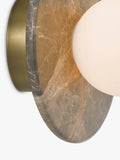 John Lewis Bowl Marble Wall Light Bost Grey, imported from the UK