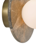 John Lewis Bowl Marble Wall Light Bost Grey, imported from the UK