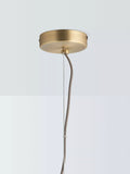 John Lewis pleated glass globe ceiling light antique brass - British product