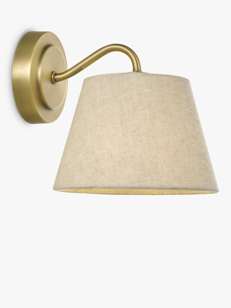 John Lewis Fulham single arm wall light antique, imported from the UK