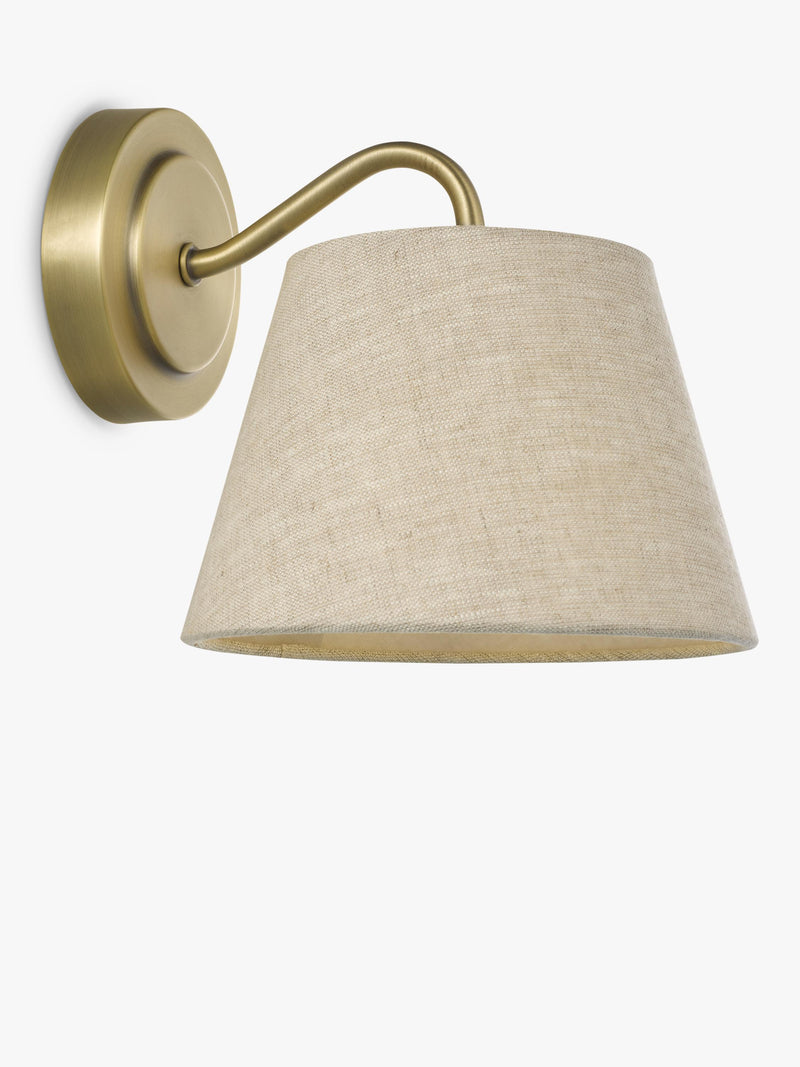 John Lewis Fulham single arm wall light antique, imported from the UK