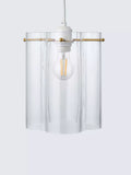 John Lewis Poppy easy-fit ceiling shade clear glass - British product