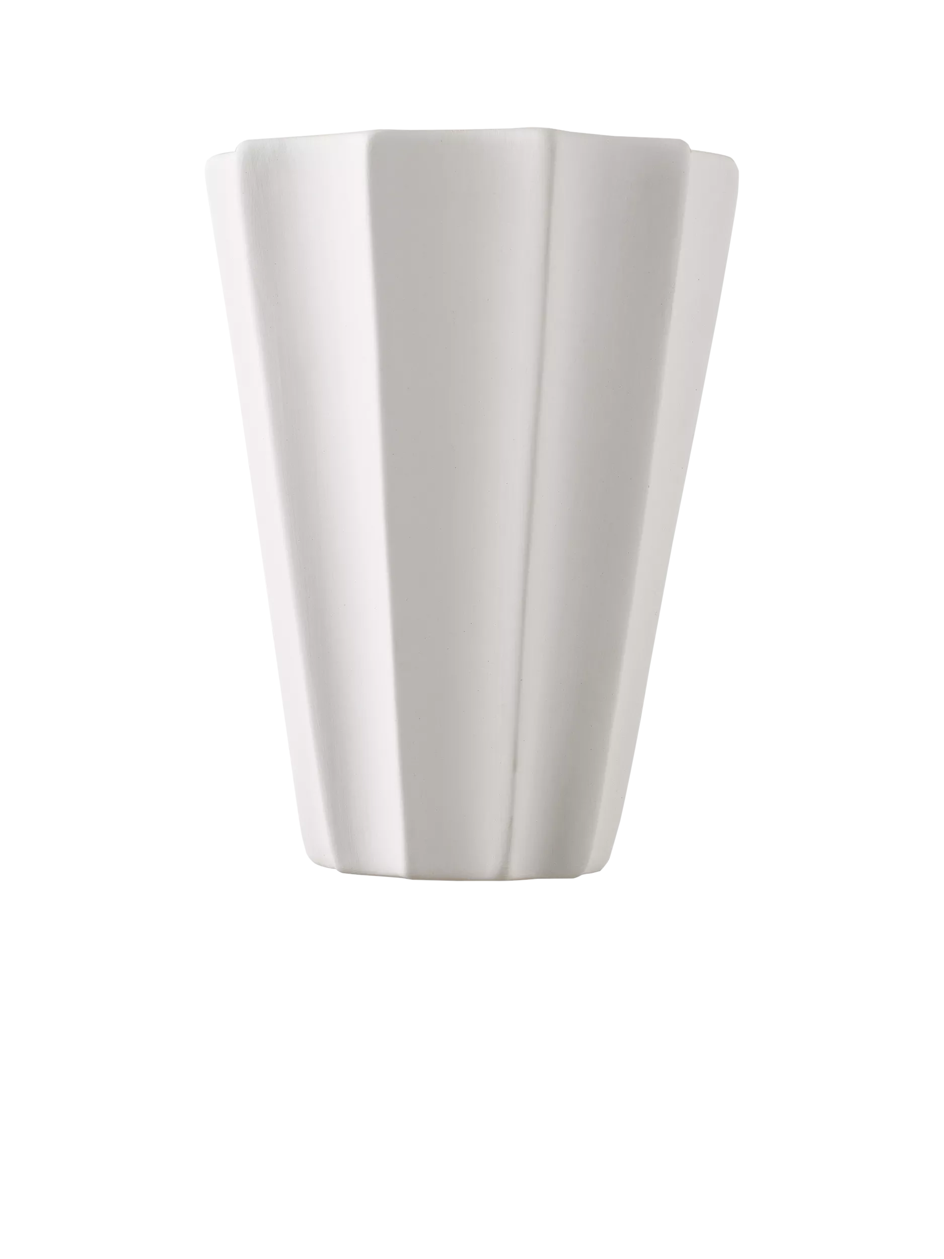 John Lewis tapered scalloped wall light white - British product