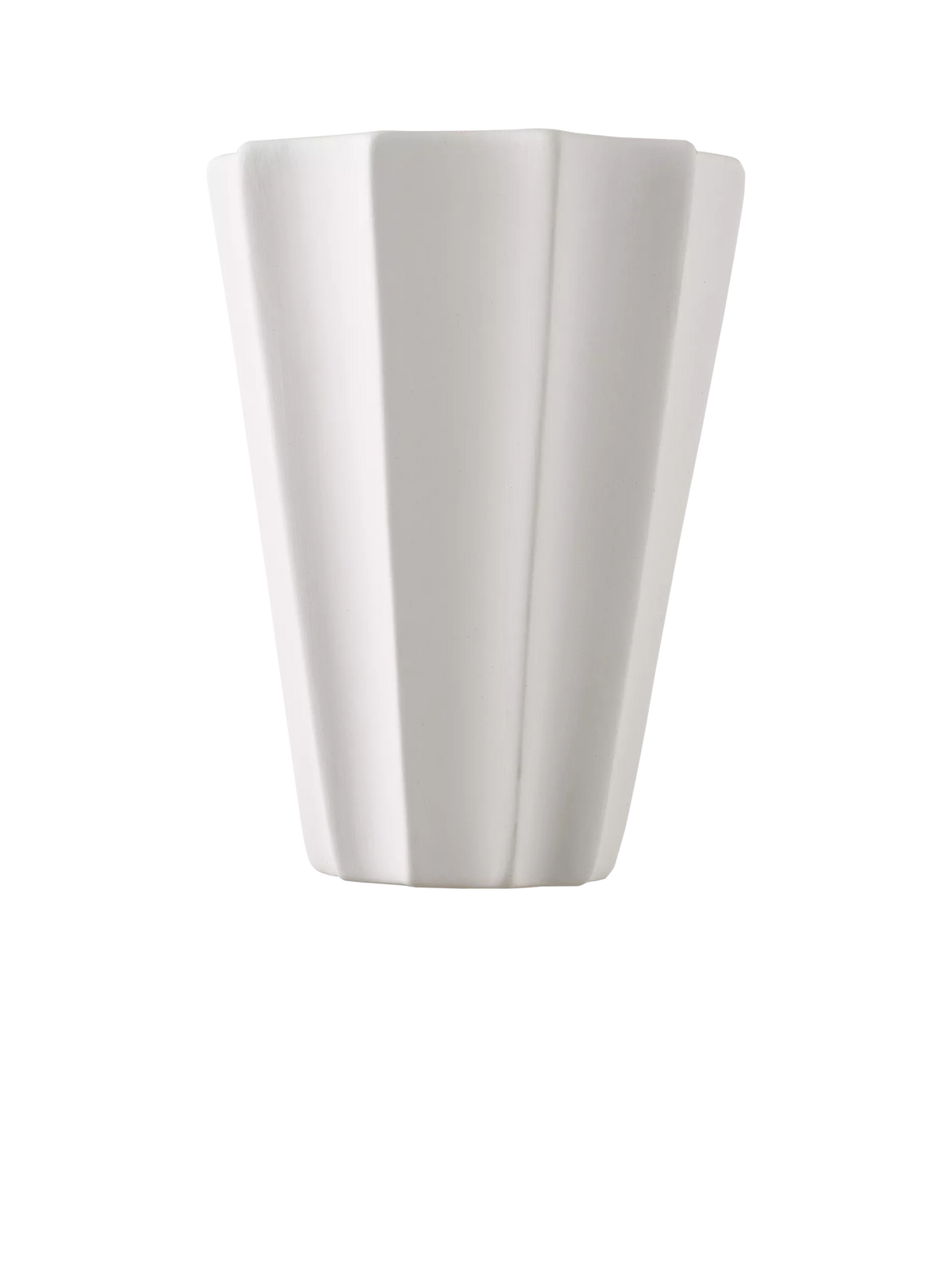 John Lewis tapered scalloped wall light white - British product