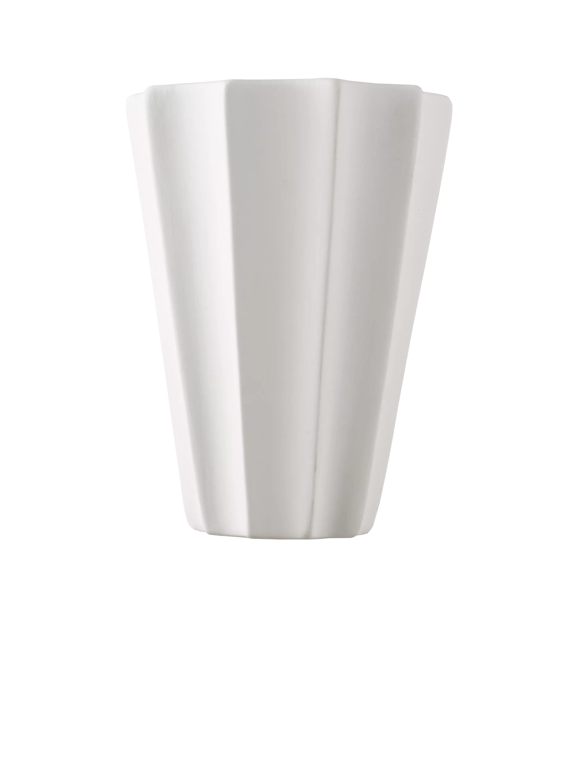 John Lewis tapered scalloped wall light white - British product