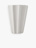 John Lewis tapered scalloped wall light white - British product