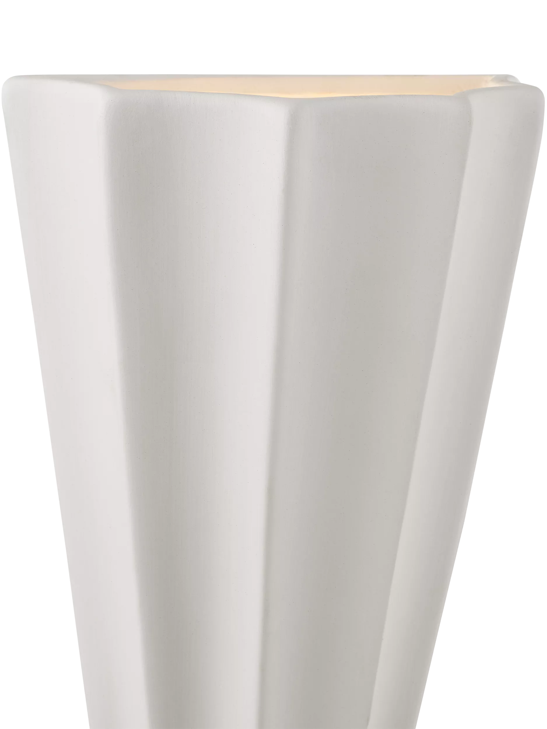 John Lewis tapered scalloped wall light white - British product