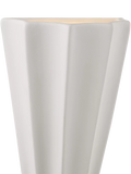 John Lewis tapered scalloped wall light white - British product