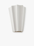 John Lewis tapered scalloped wall light white - British product