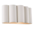 John Lewis ceramic fluted wall light, white (British brand)
