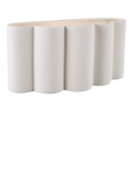 John Lewis ceramic fluted wall light, white (British brand)