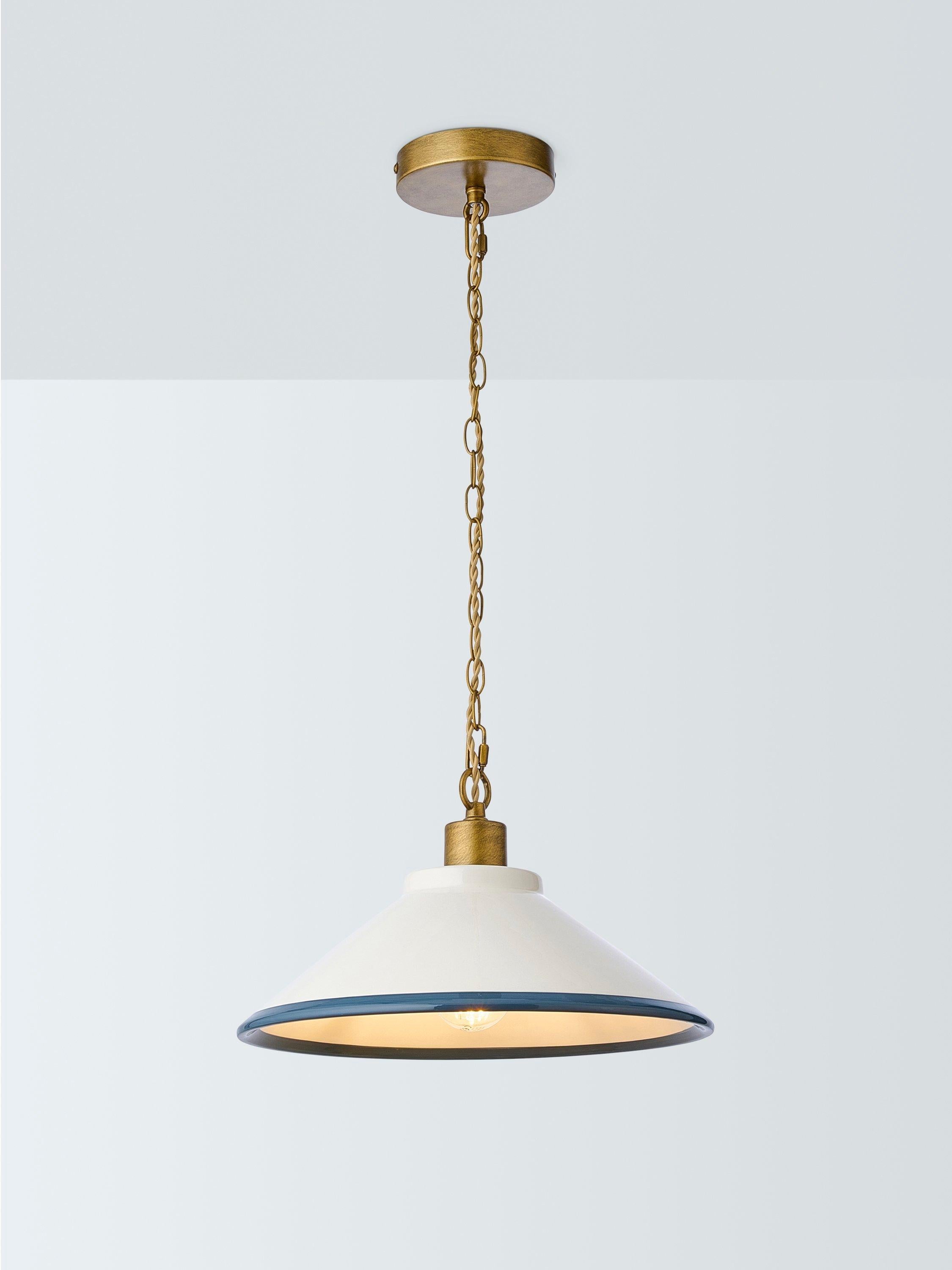 John Lewis Salcombe Stripe pendant light adjustable drop, UK version