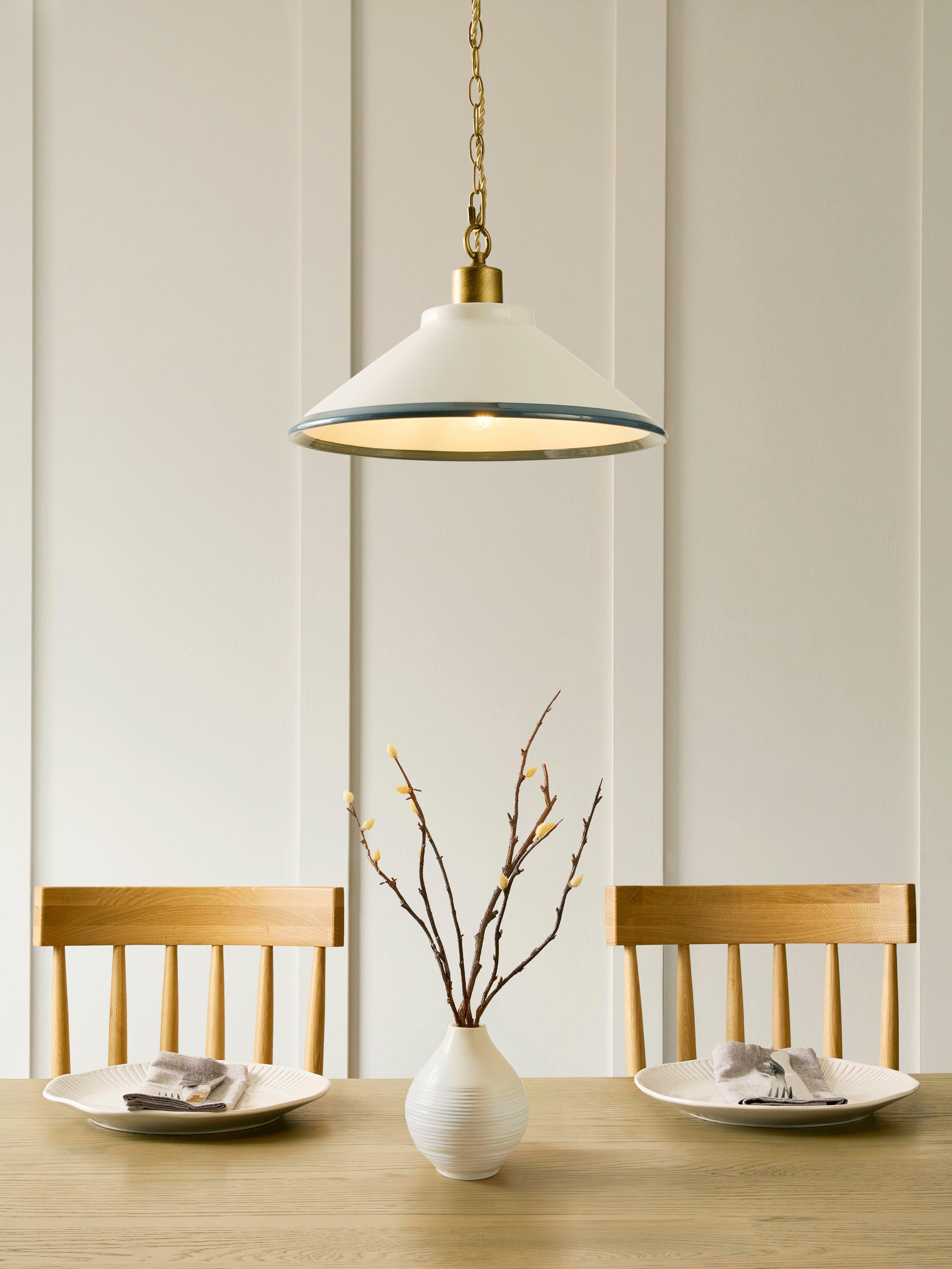 John Lewis Salcombe Stripe pendant light adjustable drop, UK version