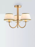 John Lewis Trevelyan ceiling light antique brass and avocado (British brand)